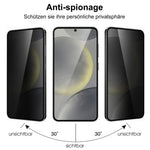 Samsung Galaxy S25 Ultra Härdat Glas Film 2.5D Arc Edge Anti-spion (Fingeravtryckslåsning)