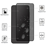 For Samsung Galaxy S25+ Tempered Glass Film 2.5D Arc Edge Anti-spy (Fingerprint Unlock)
