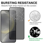 For Samsung Galaxy S25+ Tempered Glass Film 2.5D Arc Edge Anti-spy (Fingerprint Unlock)