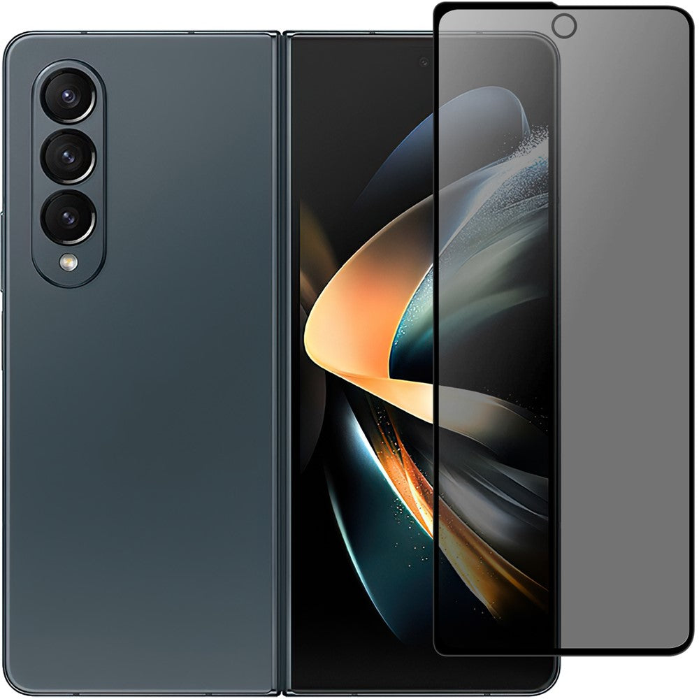For Samsung Galaxy Z Fold4 5G Front Screen Protector 2.5D Arc Edge Anti-Spy Tempered Glass Film