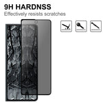 For Samsung Galaxy Z Fold4 5G Front Screen Protector 2.5D Arc Edge Anti-Spy Tempered Glass Film