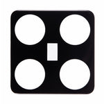 For Xiaomi 15 Pro Tempered Glass Lens Protector Black Silk Printing Camera Lens Film