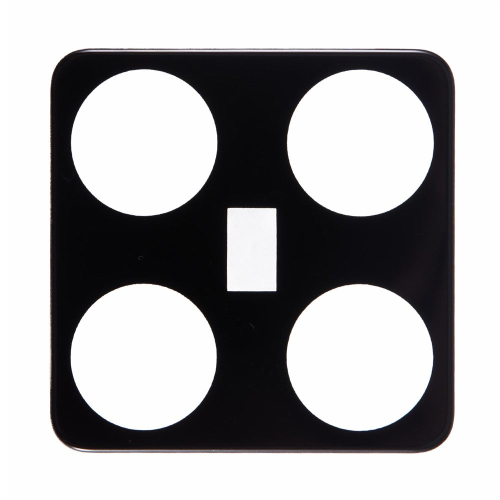 For Xiaomi 15 Pro Tempered Glass Lens Protector Black Silk Printing Camera Lens Film