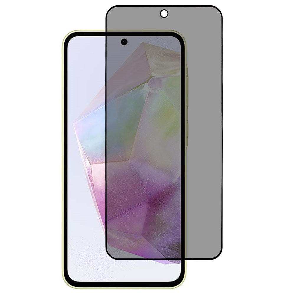 Samsung Galaxy A36 5G / A56 5G anti-spion-skærmbeskyttelse, fulddækkende silketrykt hærdet glasfilm