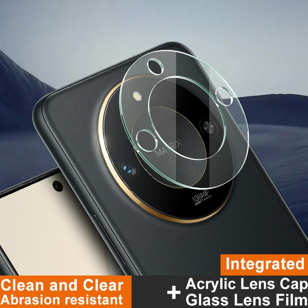 IMAK For Honor X60 5G Tempered Glass Camera Lens Protector + Acrylic Lens Cap