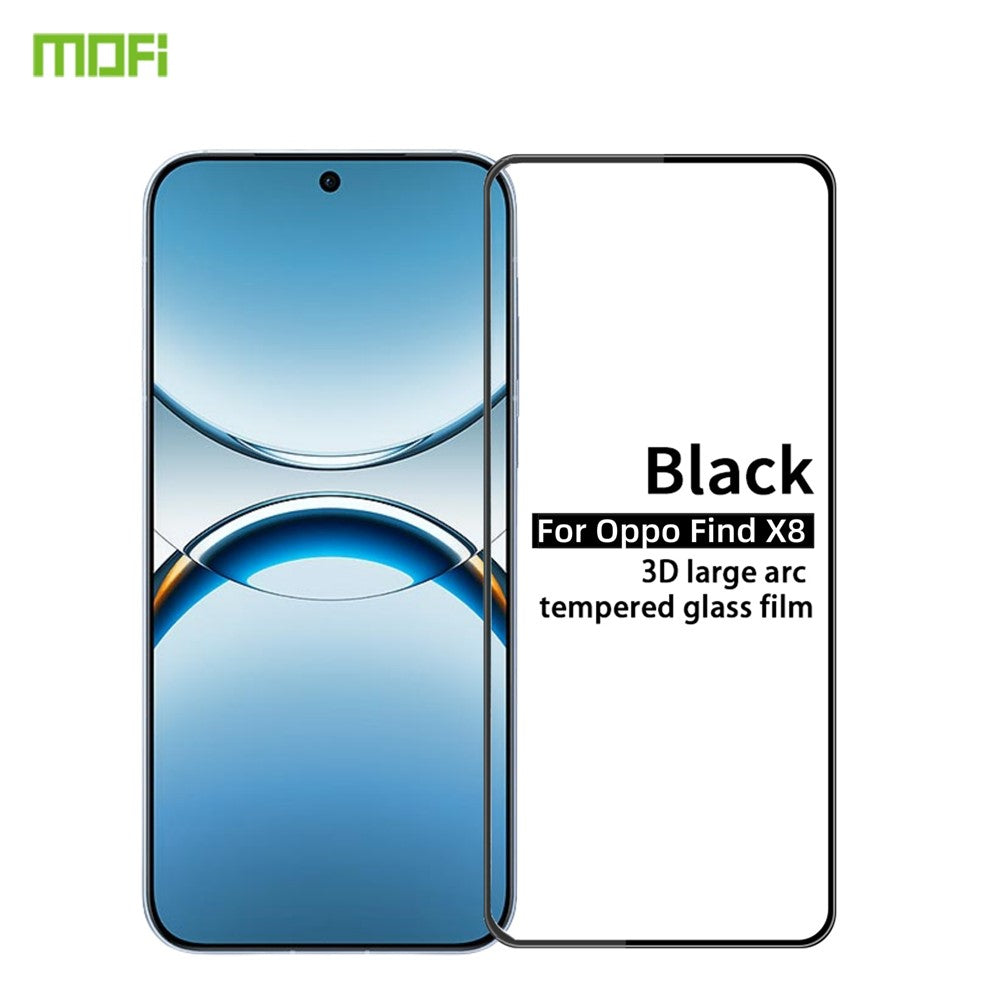 MOFI For Oppo Find X8 5G Screen Protector  9H 3D Curved Tempered Glass Film