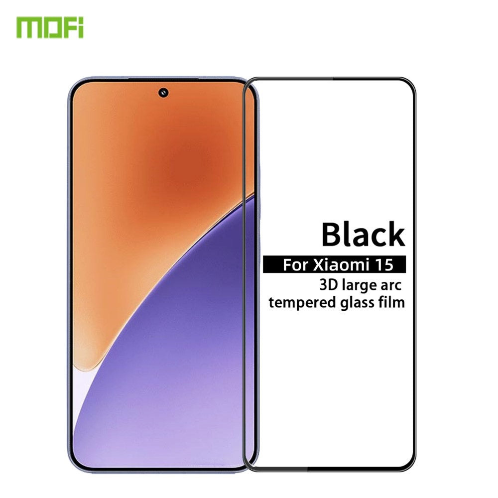 MOFI For Xiaomi 15 Screen Protector  9H 3D Curved Tempered Glass Film