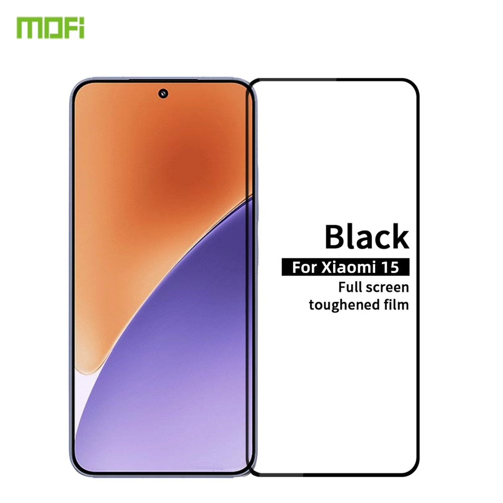 MOFI For Xiaomi 15 Screen Protector  JK Series-1 Anti-Explosion 9H Full Cover Screen Film (Full Glue)