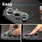 NORTHJO For Samsung Galaxy S25+ Camera Lens Protector Tempered Glass HD Clear 3D Full Coverage