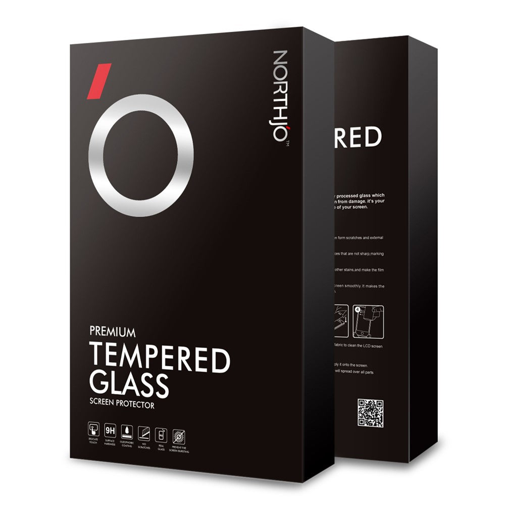 NORTHJO A+ Clarity 2.5D-skærmbeskyttelse i hærdet glas til Xiaomi Redmi Note 14 5G / 14 4G (163,25 mm)