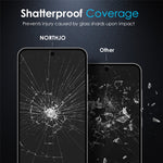 NORTHJO A++ For Samsung Galaxy S24 FE Privacy Screen Protector Silk Printing Full Glue Anti-Spy Tempered Glass Film