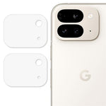 2Pcs For Google Pixel 9 Pro Fold 5G Camera Lens Protector 3D Arc Edge Anti-Scratch Tempered Glass Lens Film