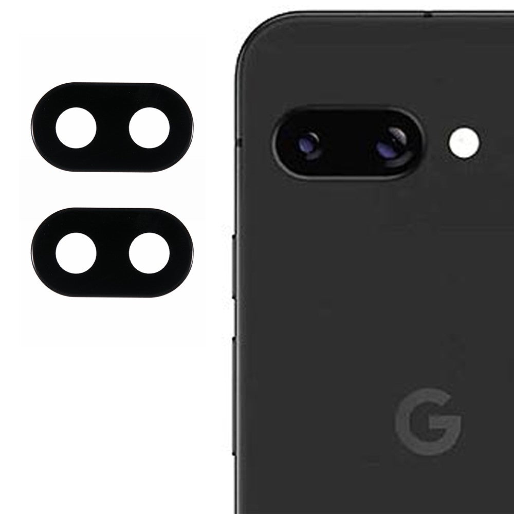 2Pcs For Google Pixel 9a Camera Lens Protector 3D Arc Edge Anti-Scratch Tempered Glass Lens Film