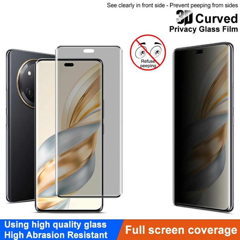 IMAK För Honor Magic7 Lite 5G / X9c 5G / X60 Pro 5G Anti-Spy Heltäckande Skärmskydd Härdat Glasfilm