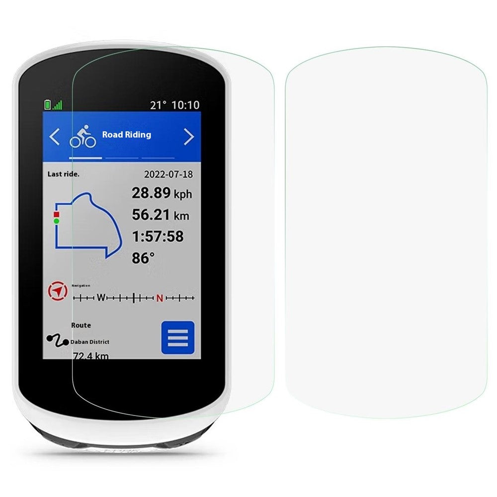 2 stk./sæt Hærdet glas skærmbeskytter til GARMIN Edge Explore 2, 2.5D Buet kant Højopløselig beskyttelsesfilm af hærdet glas