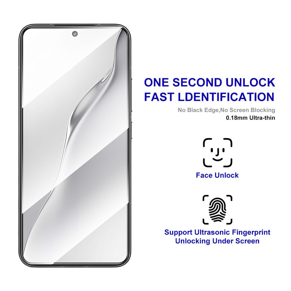 ENKAY HAT PRINCE For Xiaomi 15 Screen Protector   Silk Print 0.18mm Tempered Glass (Fingerprint Unlock)