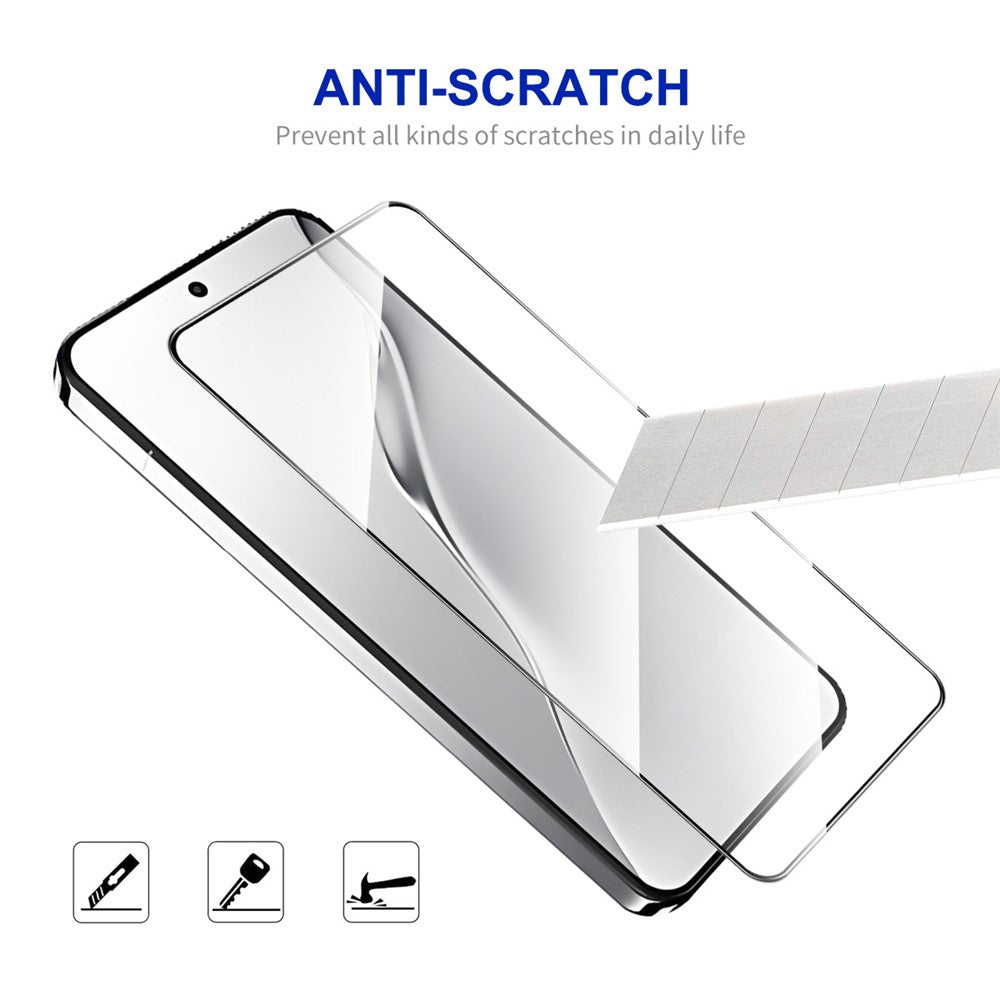 ENKAY HAT PRINCE For Xiaomi 15 Screen Protector   Silk Print 0.18mm Tempered Glass (Fingerprint Unlock)