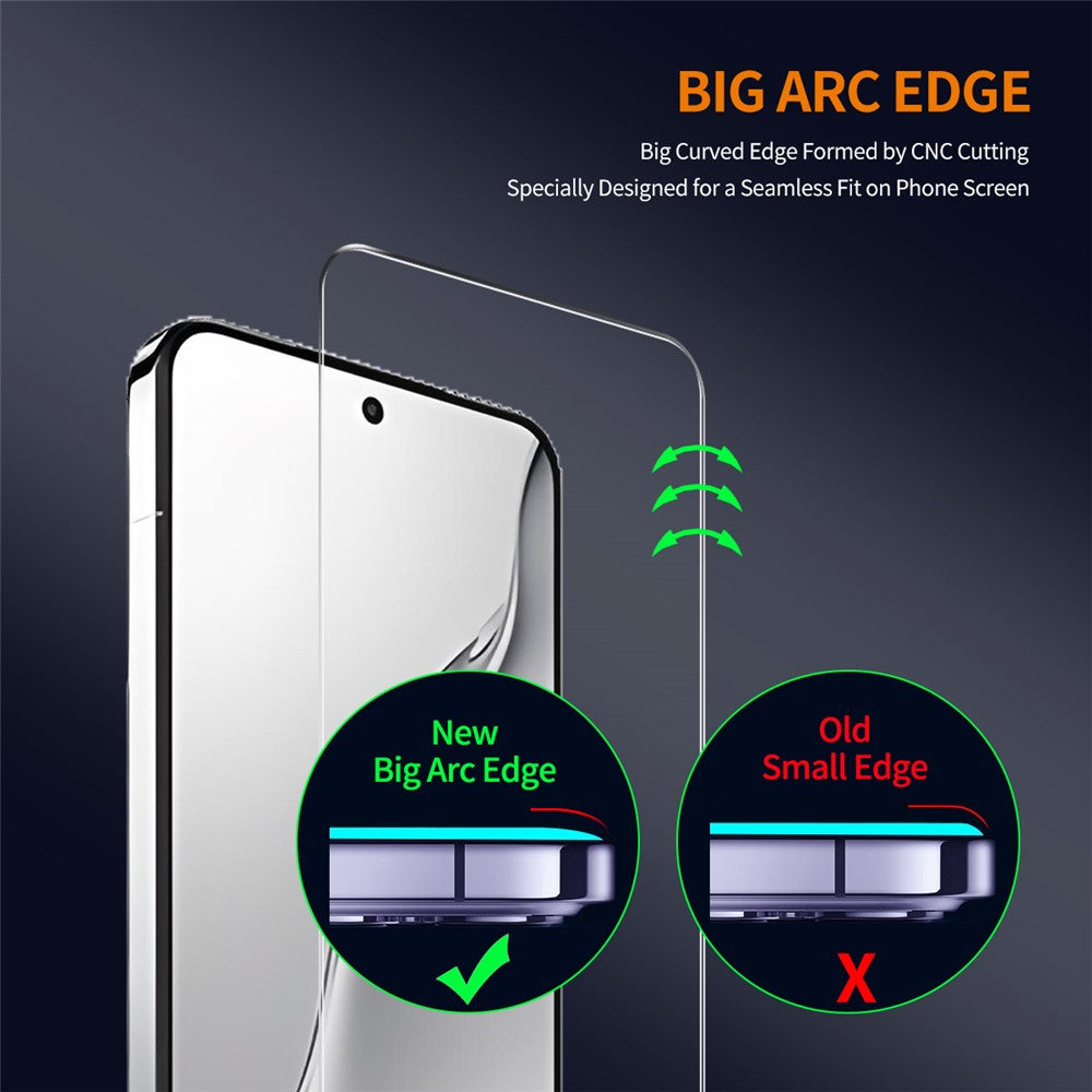 ENKAY HAT PRINCE For Xiaomi 15 2Pcs Screen Protector   Fingerprint Unlock 0.18mm High Aluminum-Silicon Glass