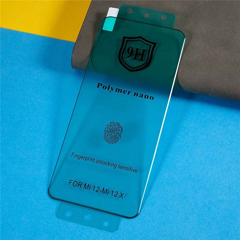 Curved Full Covering Ceramic Phone Screen Film for Xiaomi 12X 5G / 12 5G / 12S 5G, Silicon Carbide HD Clear Screen Protector