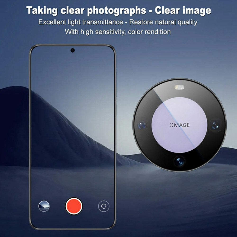 IMAK For Huawei Mate 60 Camera Lens Protector Tempered Glass Lens Film with Self-Positioning Frame