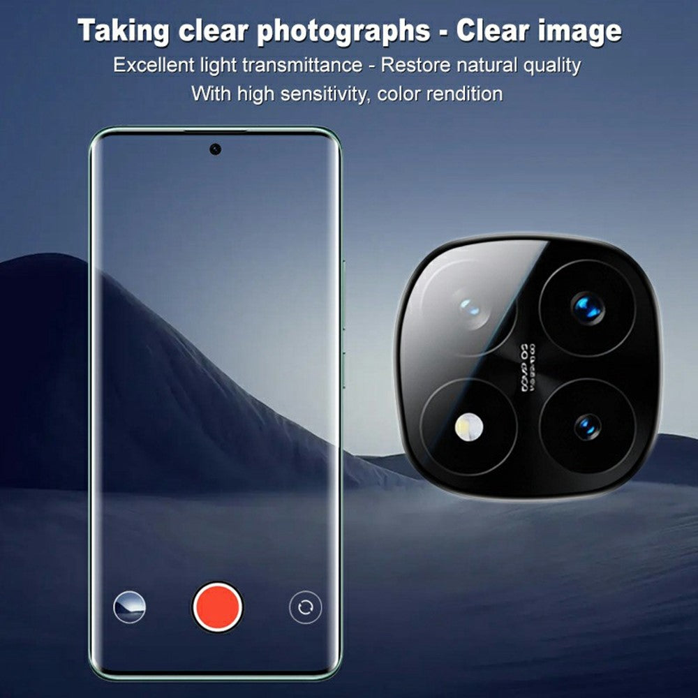 IMAK For Xiaomi Redmi Note 14 Pro+ 5G Camera Lens Protector Tempered Glass Lens Film with Self-Positioning Frame