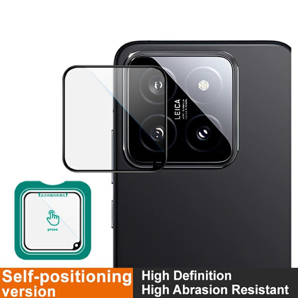 IMAK For Xiaomi 14 Camera Lens Protector Tempered Glass Lens Film with Self-Positioning Frame
