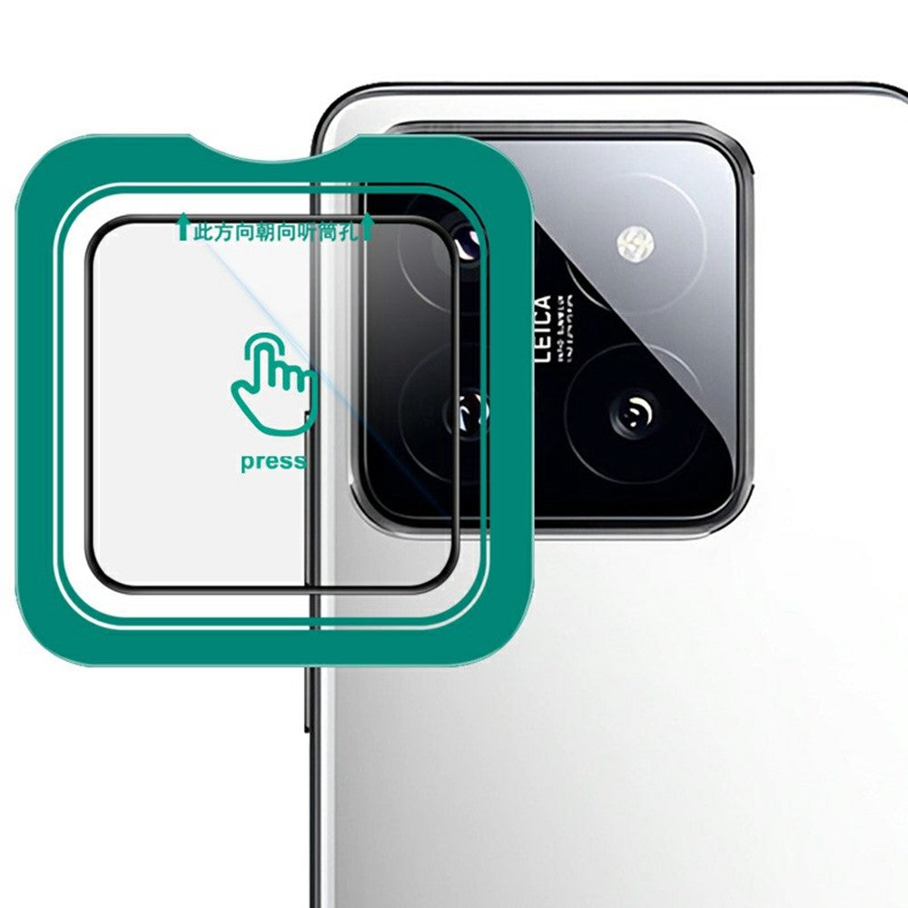 IMAK For Xiaomi 14 Pro Camera Lens Protector Tempered Glass Lens Film with Self-Positioning Frame