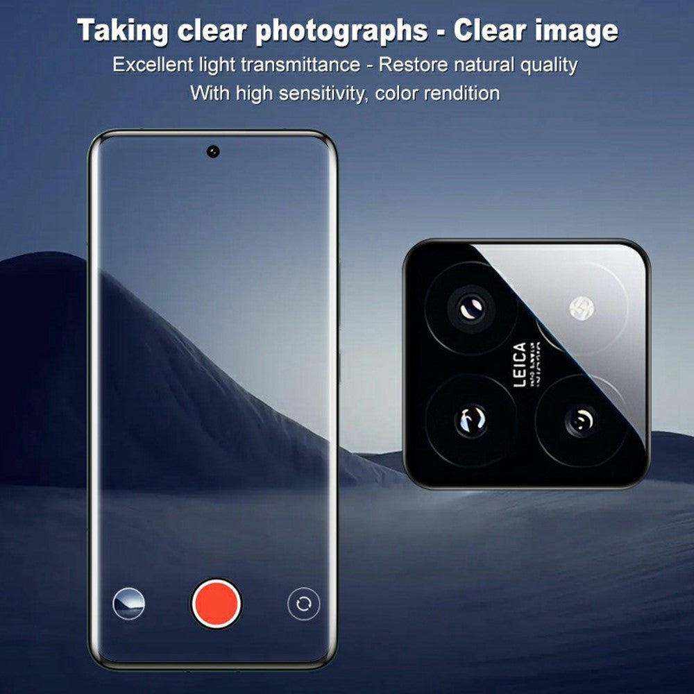 IMAK For Xiaomi 14 Pro Camera Lens Protector Tempered Glass Lens Film with Self-Positioning Frame