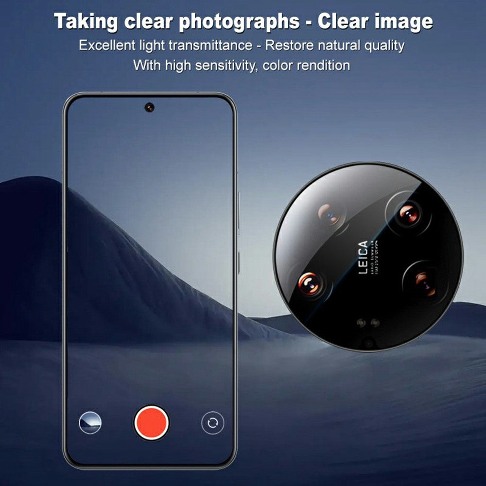 IMAK For Xiaomi 14 Ultra Camera Lens Protector Tempered Glass Lens Film with Self-Positioning Frame