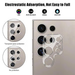 For Samsung Galaxy S25 Ultra Camera Lens Protector Arc Edge Clear Tempered Glass Film