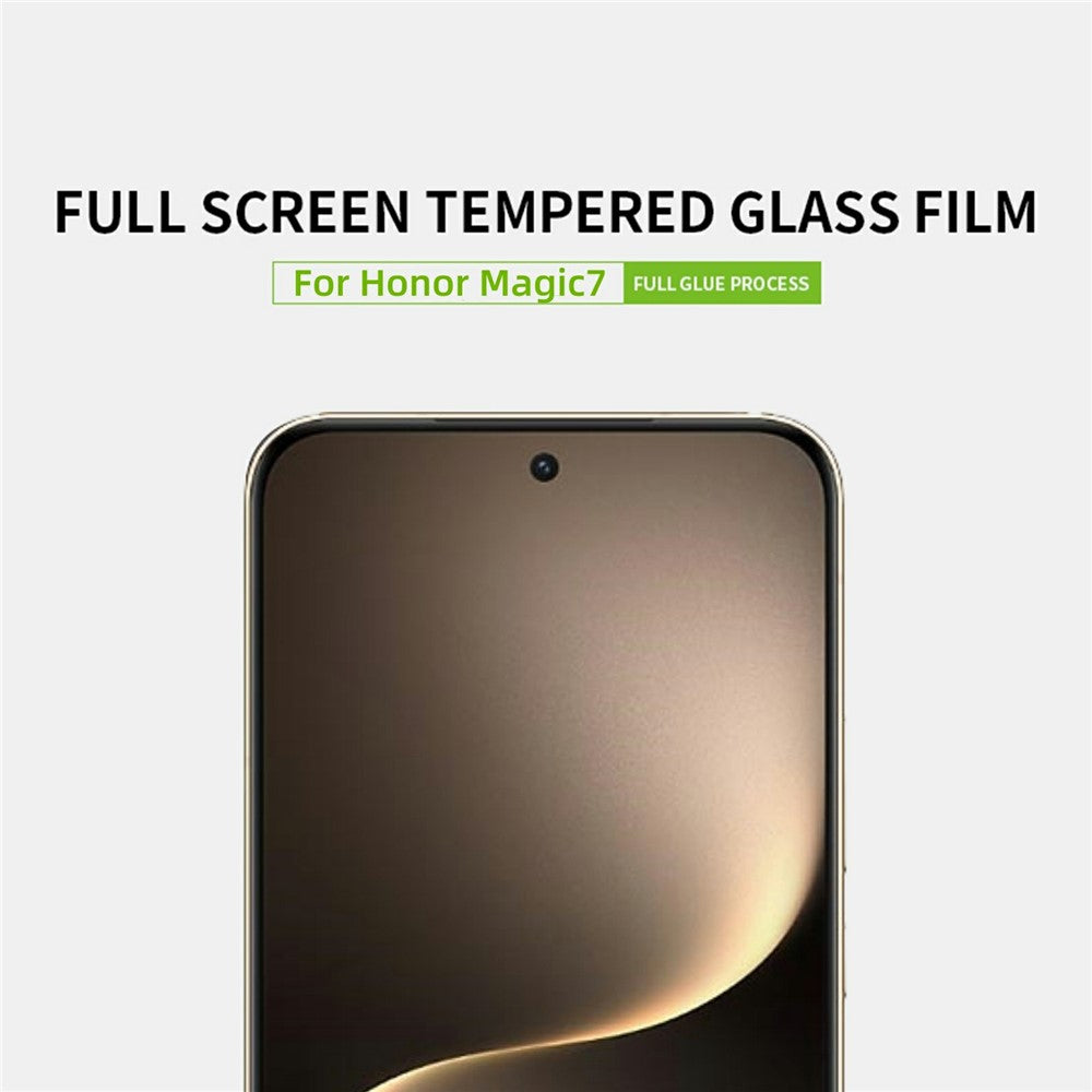 PINWUYO JK Series-2 højkvalitets aluminium-siliciumglasfilm til Honor Magic7 5G, 9H-fuldskærmsbeskyttelse (ultralyds-fingeraftrykslås)