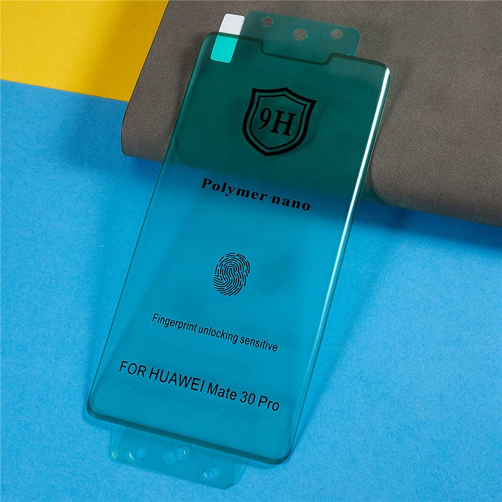Huawei Mate 30 Pro 5G Keramisk Kiselkarbid Böjd Skärmskydd Heltäckande Reptålig HD Klar Film