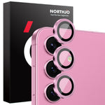 NORTHJO 1 Set For Samsung Galaxy S25 Tempered Glass Camera Lens Film CD Veins Metal Ring Lens Guard