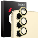 NORTHJO 1 Set For Samsung Galaxy S25 Tempered Glass Camera Lens Film CD Veins Metal Ring Lens Guard