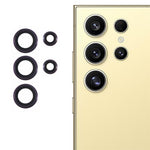For Samsung Galaxy S25 Ultra Camera Lens Protector Set Electroplating Metal + Tempered Glass Individual Lens Film