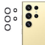For Samsung Galaxy S25 Ultra Camera Lens Protector Set Electroplating Metal + Tempered Glass Individual Lens Film