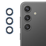 Samsung Galaxy S25 Kameralinsskyddsset Galvaniserad Metall + Härdat Glas Individuell Linsfilm