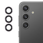 For Samsung Galaxy S25 Camera Lens Protector Set Electroplating Metal + Tempered Glass Individual Lens Film