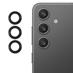 Samsung Galaxy S25 Kameralinsskyddsset Galvaniserad Metall + Härdat Glas Individuell Linsfilm