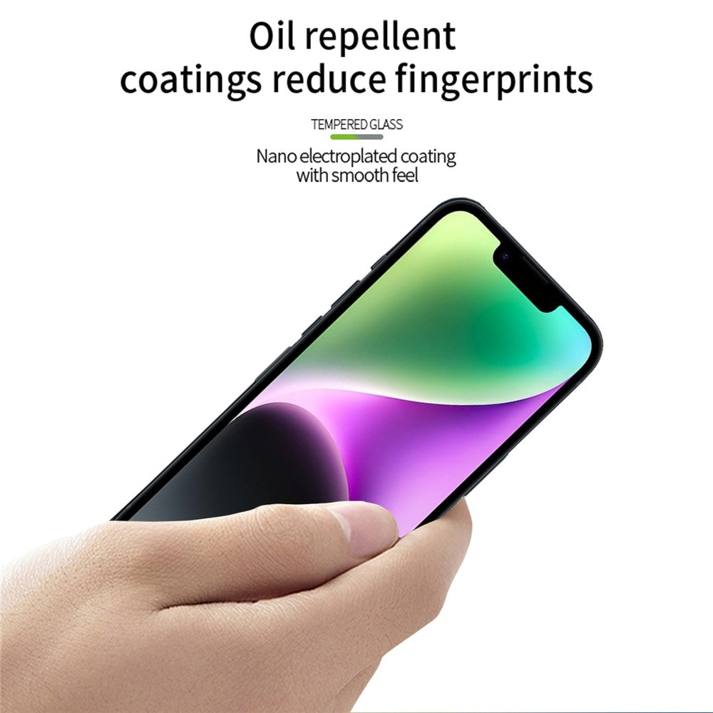 PINWUYO JK Series-2 til iPhone 17e / 16e Højt Aluminiums-Silicium Glasfilm 9H Fuld Skærmbeskytter