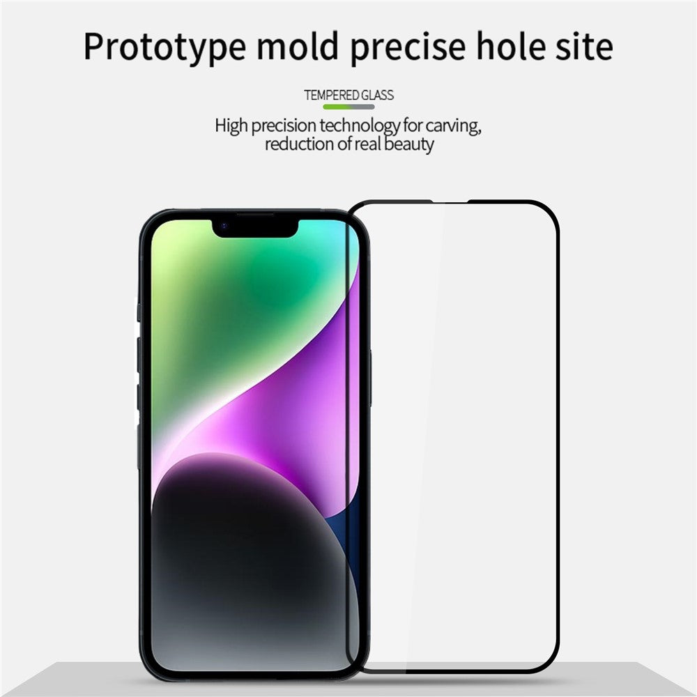 PINWUYO JK Series-2 til iPhone 17e / 16e Højt Aluminiums-Silicium Glasfilm 9H Fuld Skærmbeskytter