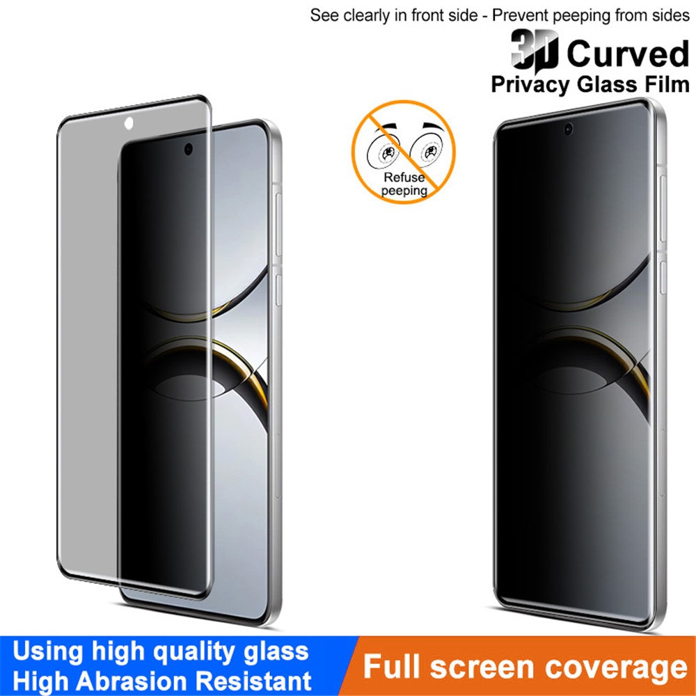 IMAK For Oppo Find X8 Pro 5G Anti-Spy Full Cover Screen Protector Tempered Glass Film