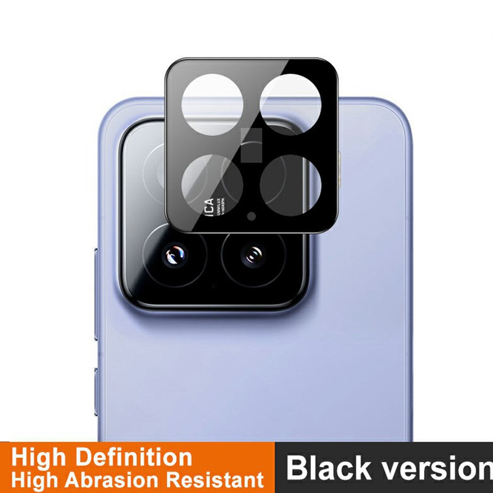 IMAK For Xiaomi 15 / 15 Custom Edition Camera Lens Protector Tempered Glass HD Clear Lens Film (Black Version)