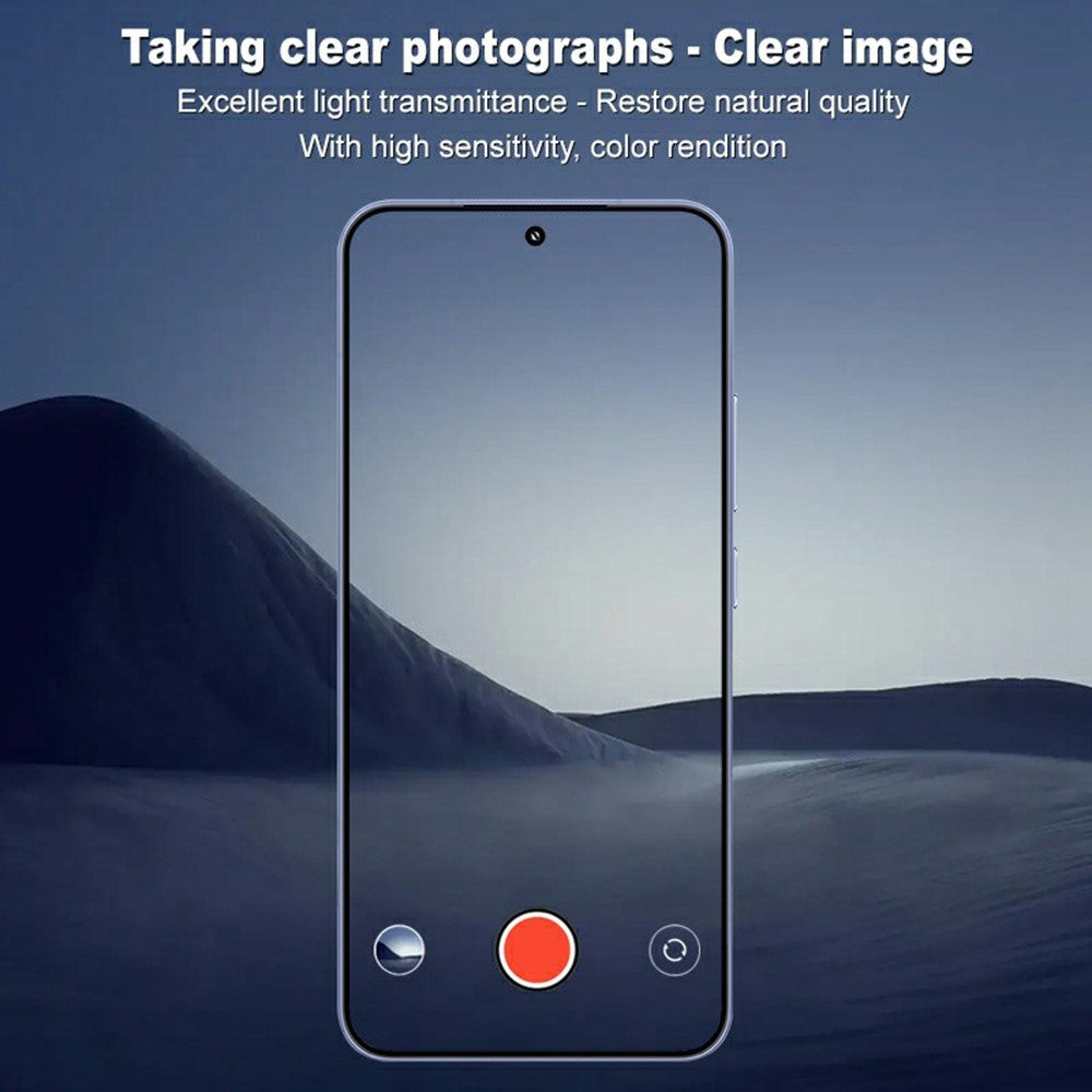 IMAK For Xiaomi 15 / 15 Custom Edition Camera Lens Protector Tempered Glass HD Clear Lens Film (Black Version)