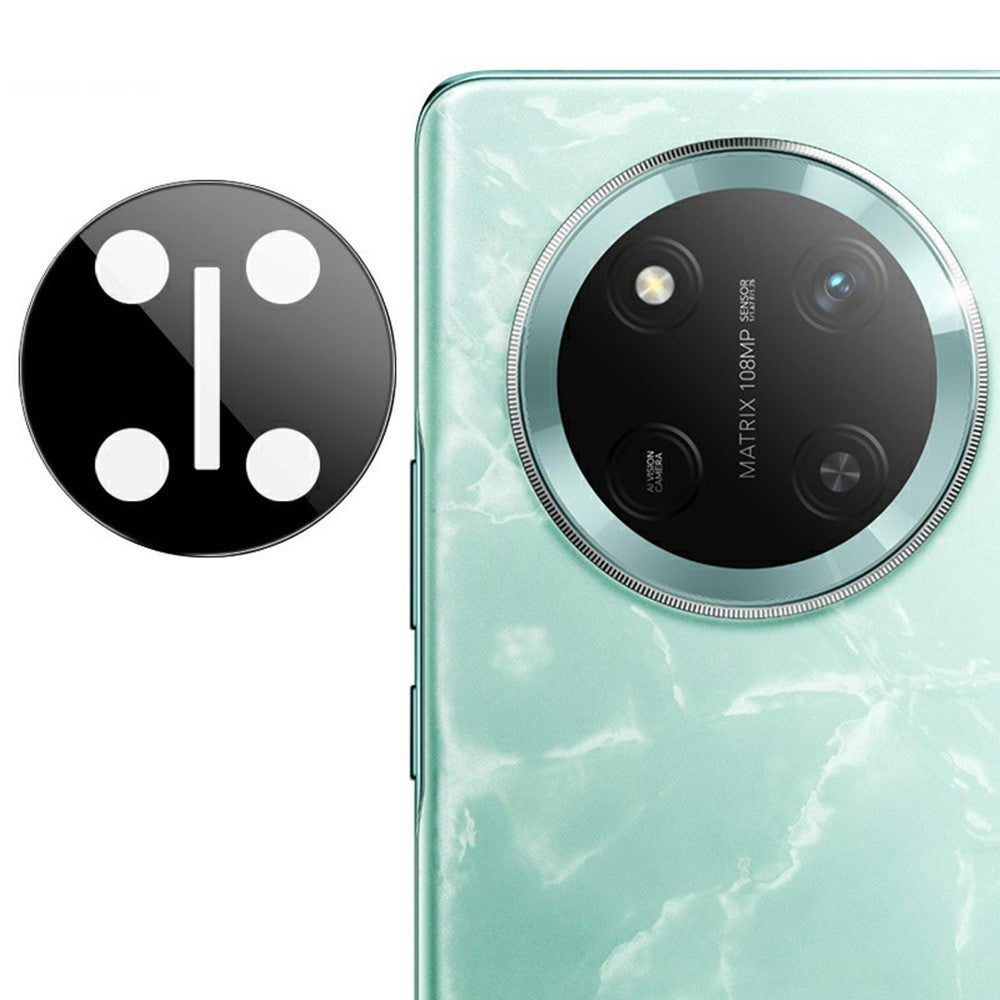 IMAK For Honor Magic7 Lite 5G / X9c 5G / X60 Pro 5G Camera Lens Protector Tempered Glass HD Clear Lens Film (Black Version)
