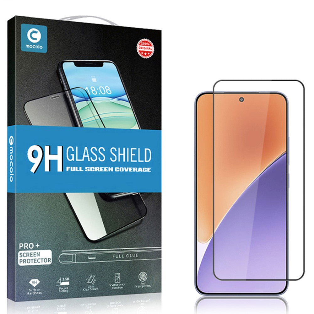MOCOLO skärmskydd för Xiaomi 15, splitterskyddande silkestryckt härdat glas