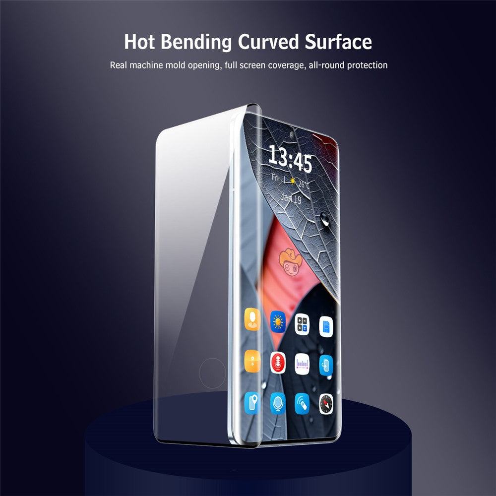 ENKAY HAT PRINCE For Xiaomi 15 Pro Tempered Glass   3D Curved Clear Screen Protector Support Fingerprint Unlock