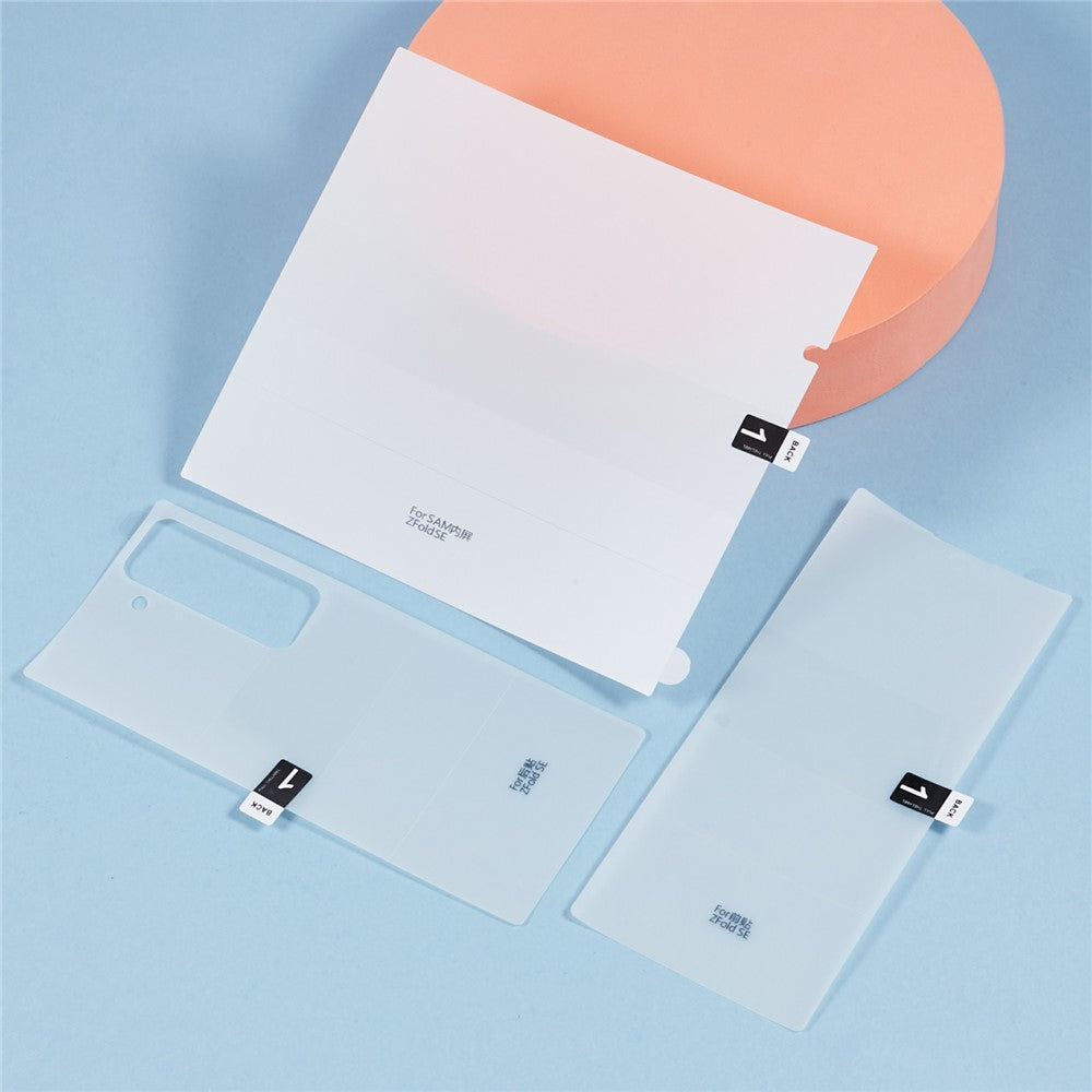 For Samsung Galaxy Z Fold 6 SE Screen Protector Set, Front + Back Full Cover TPU+PET Hydrogel Film