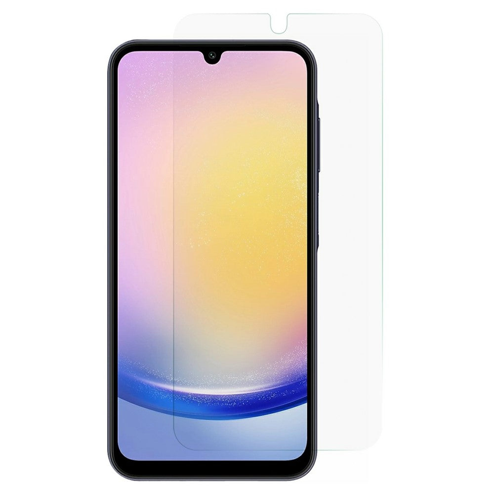 Skyddsfilm i aluminium-kiselglas med hög hårdhet för skärmen på Samsung Galaxy A18 5G / A18 4G / A17 5G / A17 4G / A26 5G / A16 5G / A16 4G, 2.5D böjda kanter