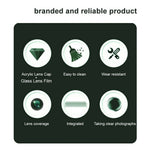 IMAK For Samsung Galaxy S25 Ultra Tempered Glass Lens Film+Acrylic Cap (Black Version)